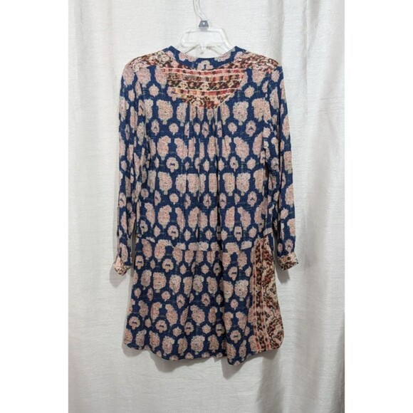 Anthropologie Tiny Paquerette Shirt Dress MEDIUM Pintucked Pleats Button Front - Picture 2 of 16